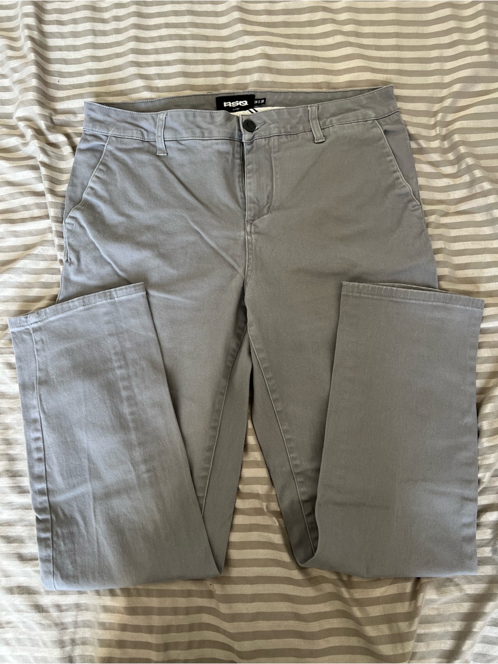 RSQ Straight-Leg Jeans in Light Gray